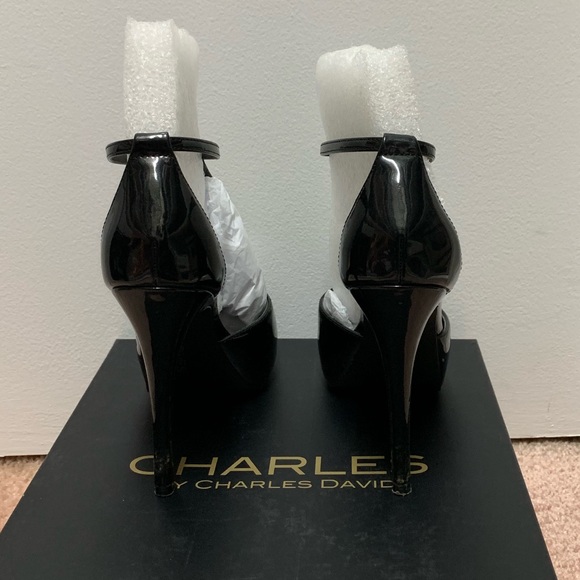 ☀️Preloved Charles-Charles David blk  heel sz 6 - Picture 5 of 8